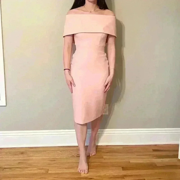 Off the Shoulder Midi Dress - Picture 1 of 3